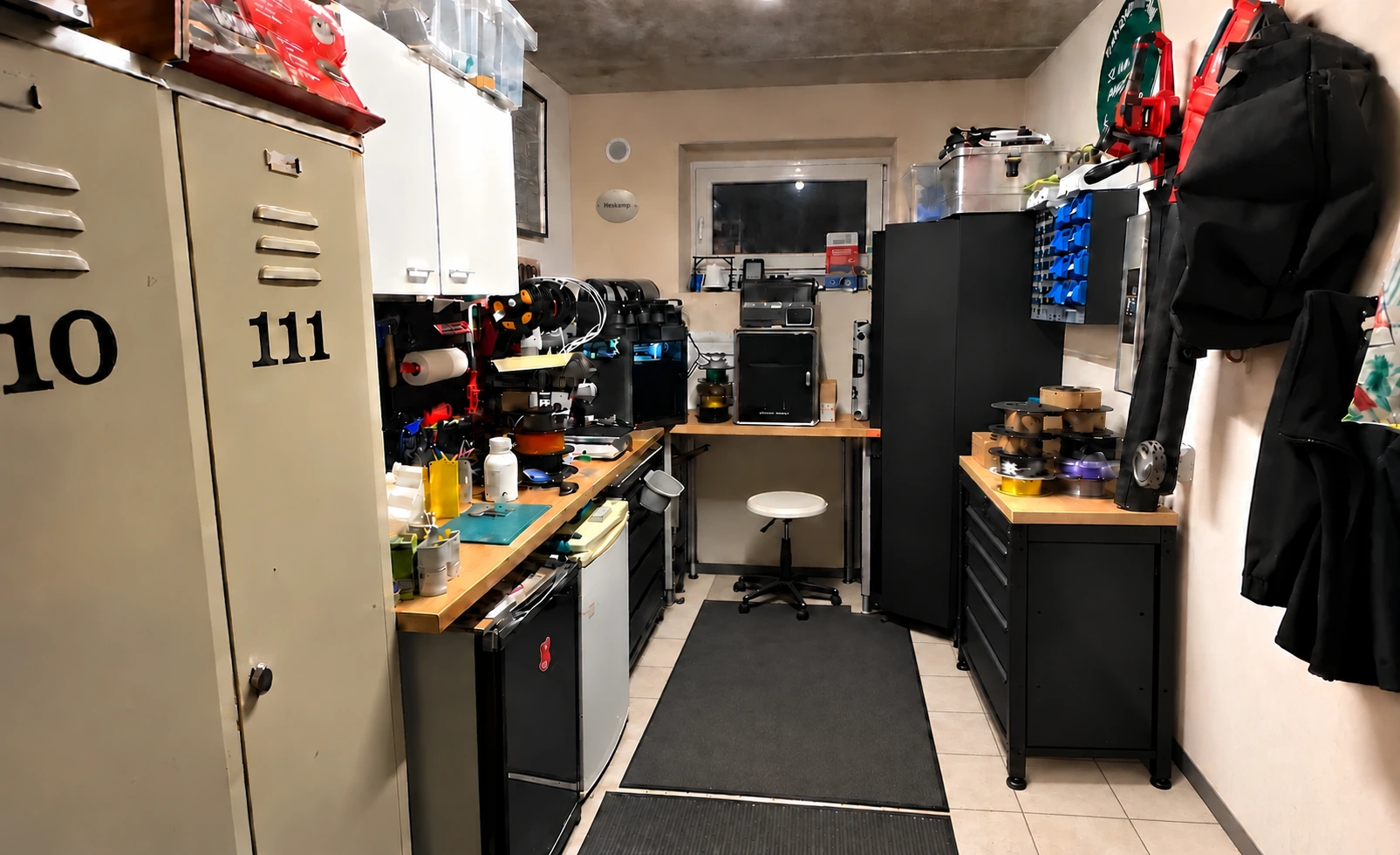 Aufgeräumter Blick durch die echte PapaJoe3D-Werkstatt in Lünne